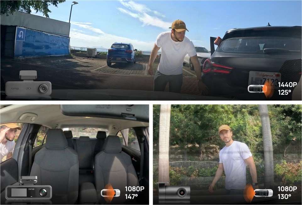 70mai dash cam t400 qhd pohled ze všech úhlů evtech_cz